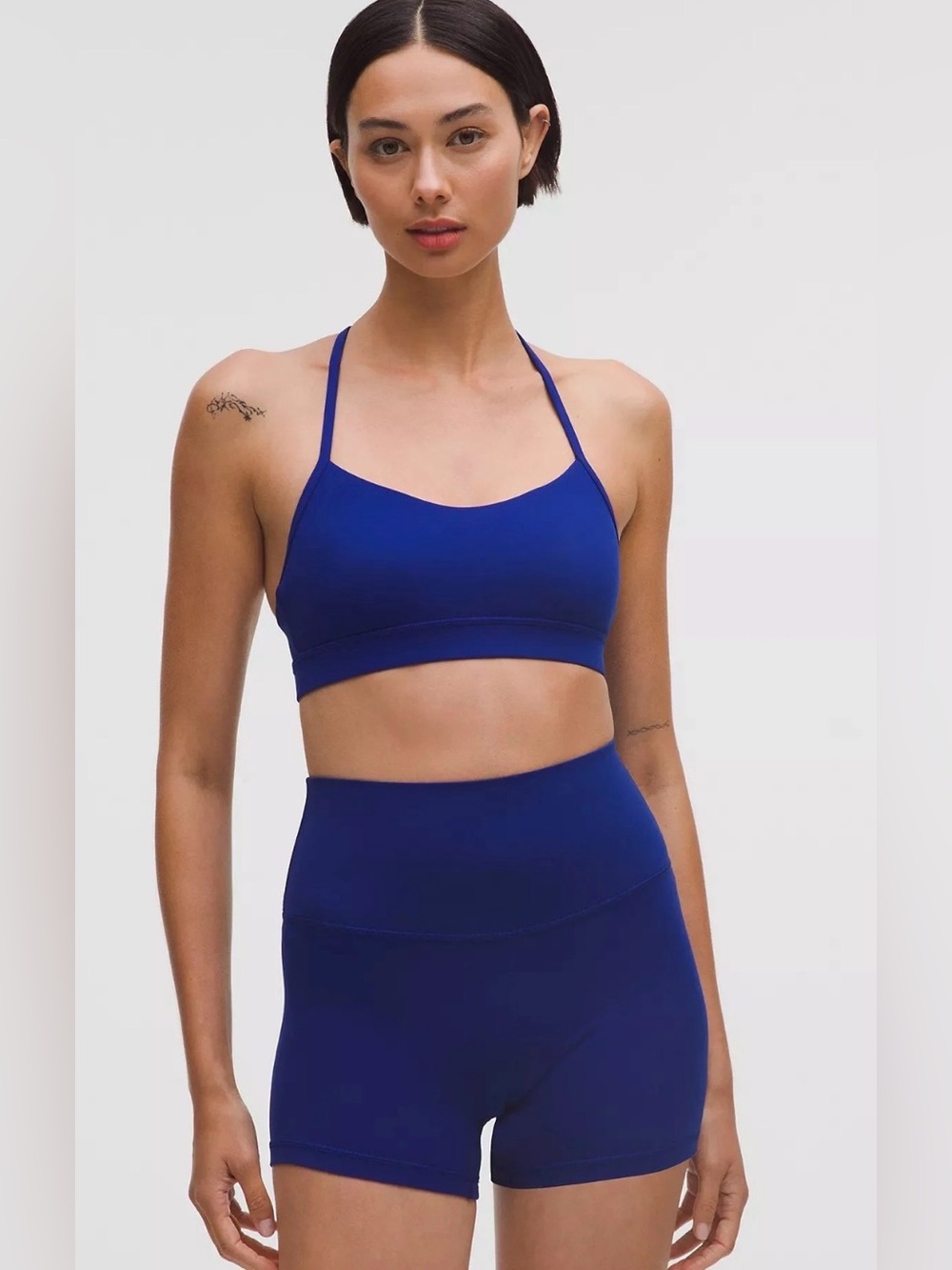 LULULEMON ALIGN SHORTS 6" DEEP SEA BLUE SIZE 4